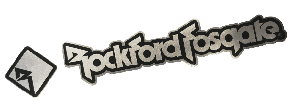Rockford Fosgate – Metallic Stickers – Small – 230mm