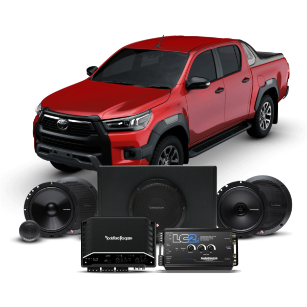 TOYOTA HILUX SOUND UPGRADE Stage 2.5 – AMPLIFIED SPEAKER & POWERED BASS UPGRADE