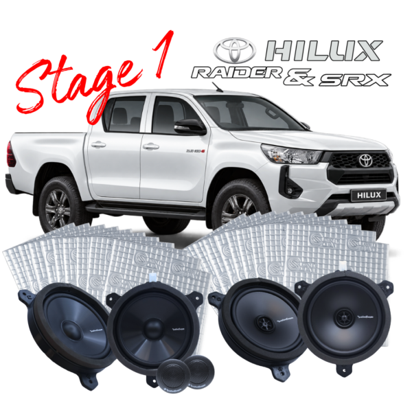 TOYOTA HILUX – Stage 1 – SOUND UPGRADE AUDIO KIT – Standard