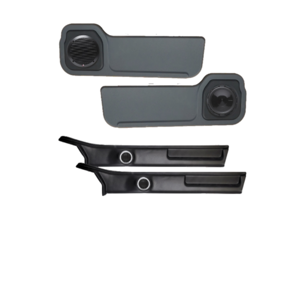 POWER COMPONENT SET WITH TWEETER PILLAR AND SINGLE CAB DOOR PANELS – TLCSC-T1675-S-SP