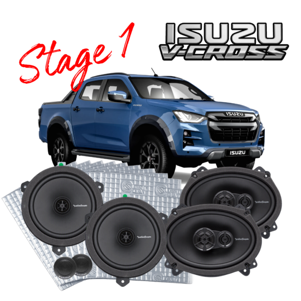 ISZ-STG1 – Rockford Fosgate – Isuzu D Max Stage 1 Bass Upgrade