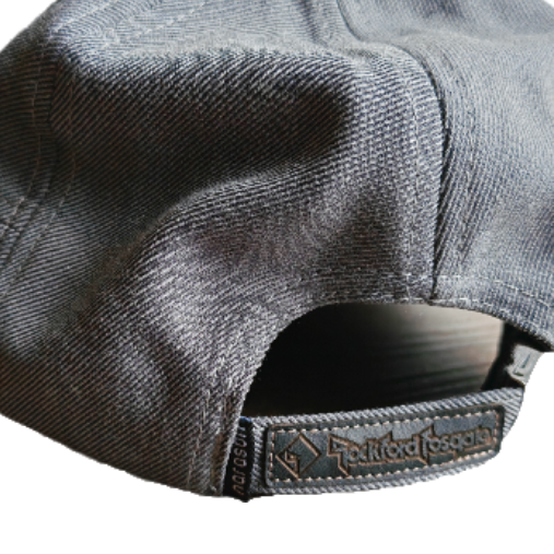 Rockford Fosgate - Genuine Leather Badge Hand Stitched - Light Grey Cap