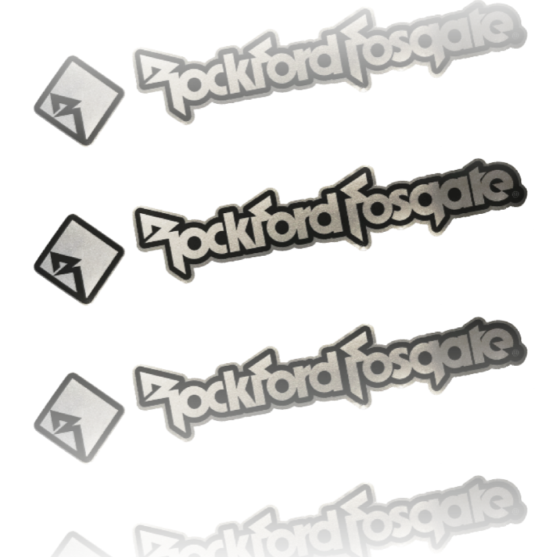 Rockford Fosgate Sticker 42cm Metallic