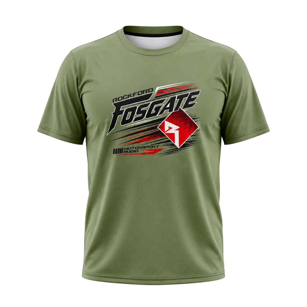 Rockford Fosgate - Fern Green Short sleeve Motorsport T-Shirt. - Image 3