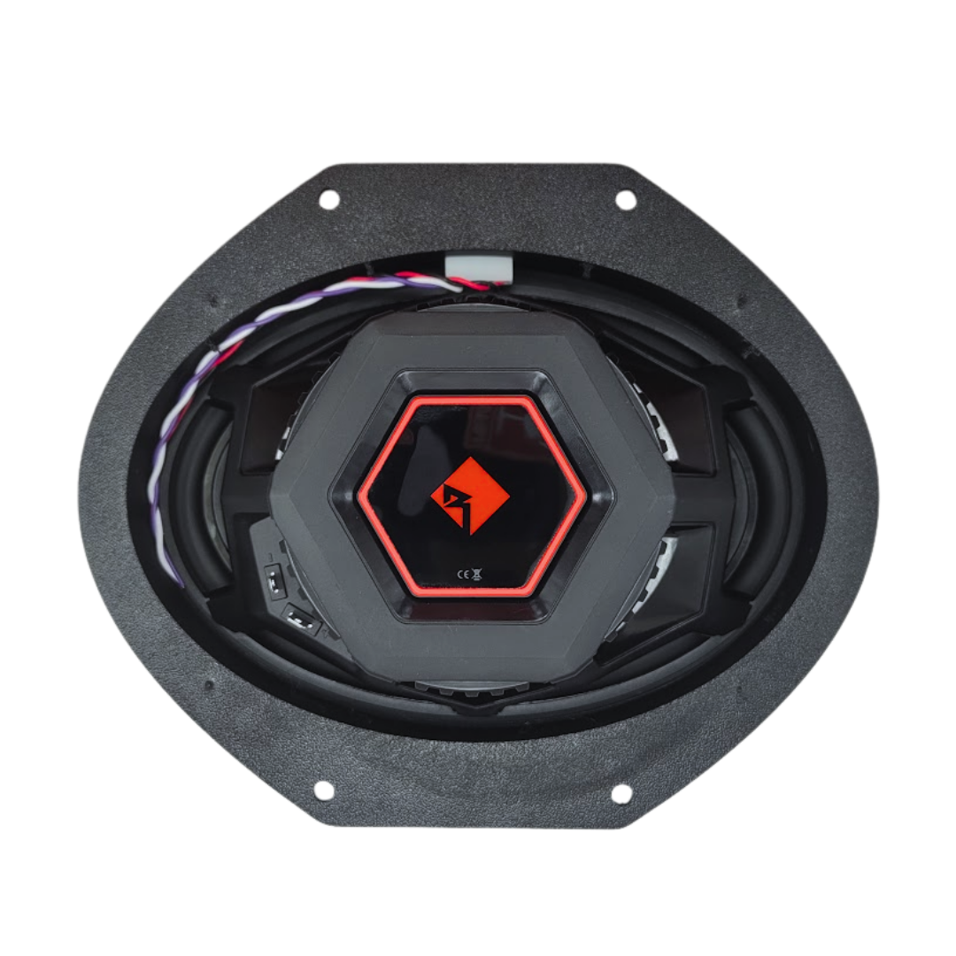 FRDNG-SP-P1V2-69 - Punch P1 6"x9” 3-Way Coaxial Speaker and Ford 6x9 Spacer - Image 3