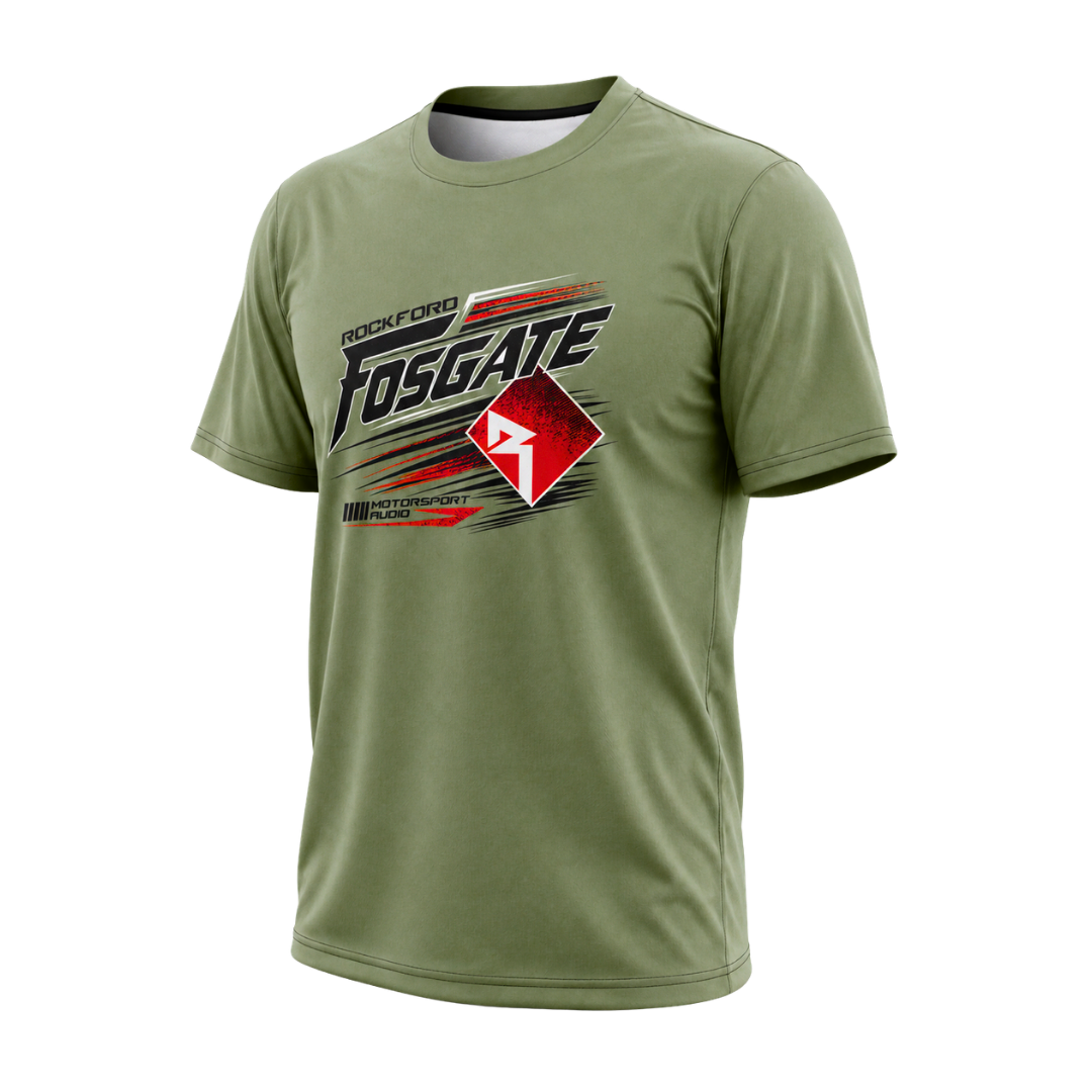 Rockford Fosgate - Fern Green Short sleeve Motorsport T-Shirts - Image 2