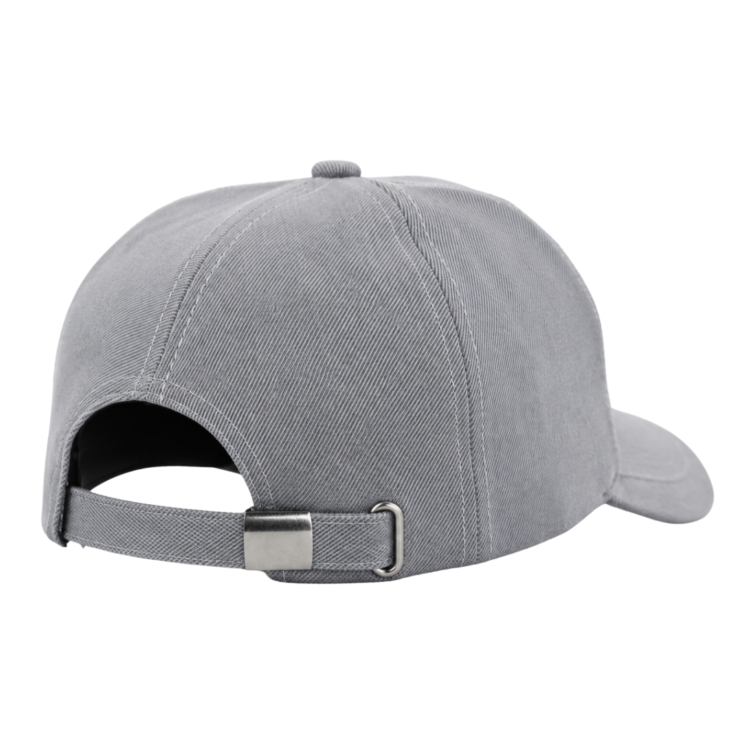 POP-CAP-GREY-ST - Rockford Fosgate – Genuine Leather Badge Hand Stitched – Grey Cap - Image 5