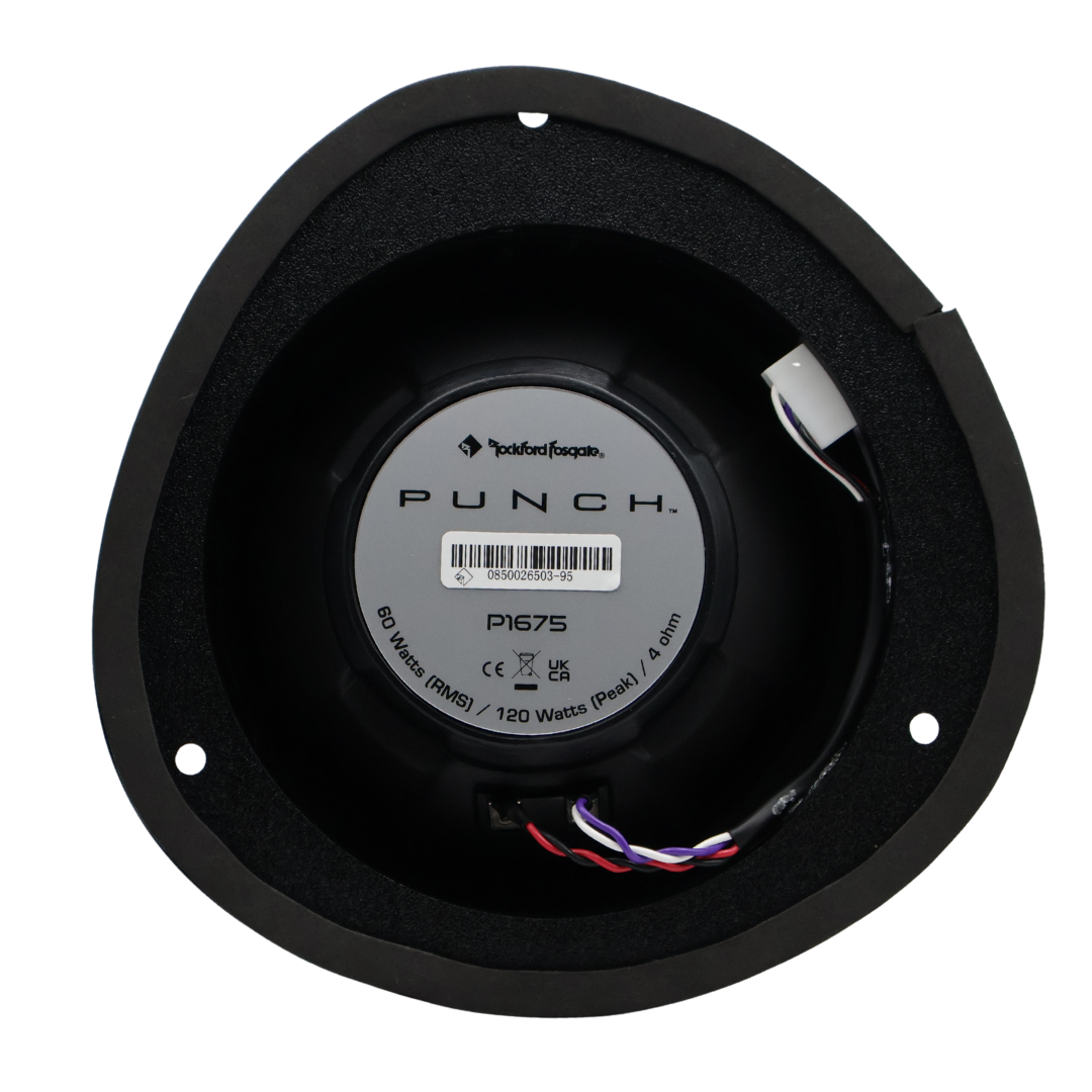 FRDNG-SP-P1675 - Rockford Fosgate - Punch 6.75" 3-Way Full-Range Speaker with Ford 6.75 Spacer