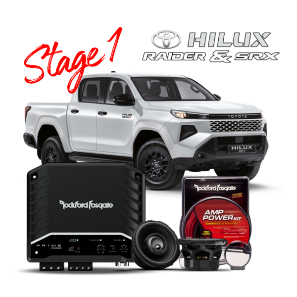 TOY-SRX-RAID-STG1 – Rockford Fosgate – Toyota SRX & Raider Stage 1
