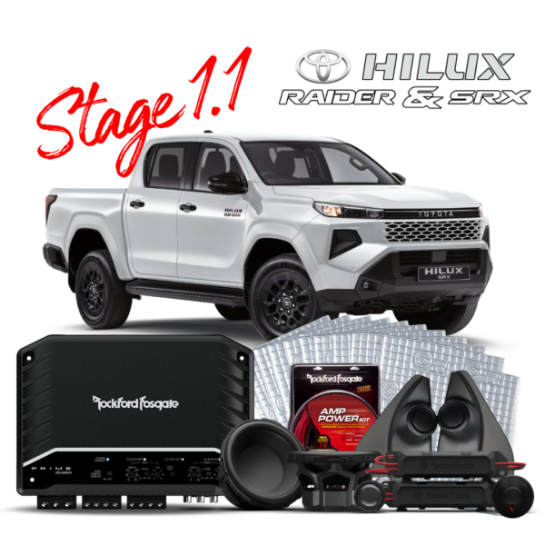 TOY-SRX-RAID-STG1.1 – Rockford Fosgate – Toyota SRX & Raider Stage 1.1
