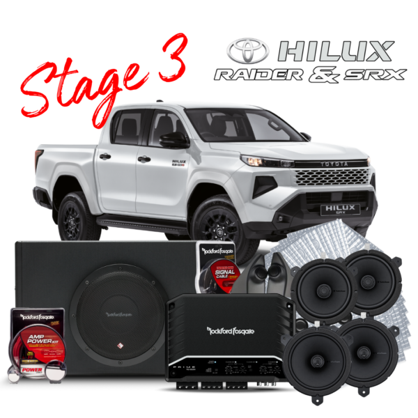 TOY-SRX-RAID-STG3 – Rockford Fosgate – Toyota SRX & Raider Stage 3