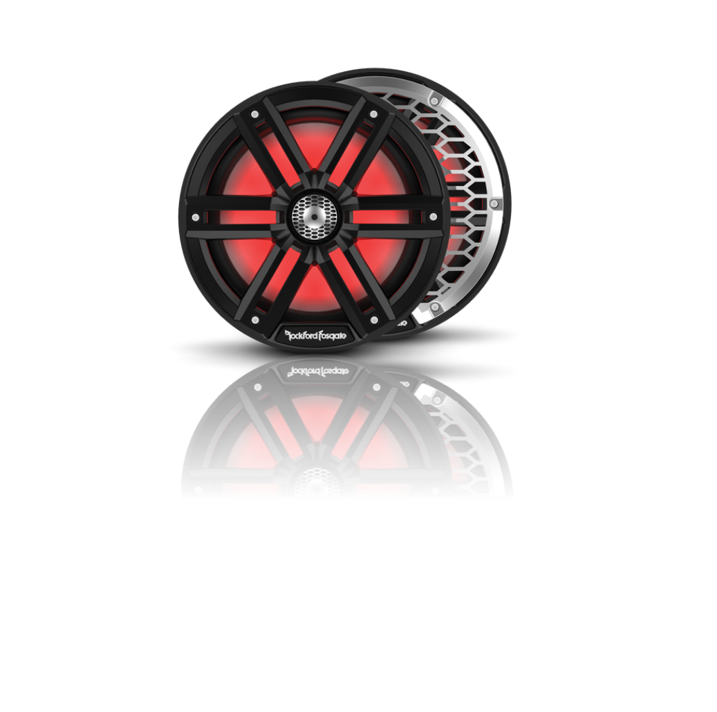 M2 8” Color Optix™ Marine 2-Way Horn Speakers (pr) - Black - Image 4