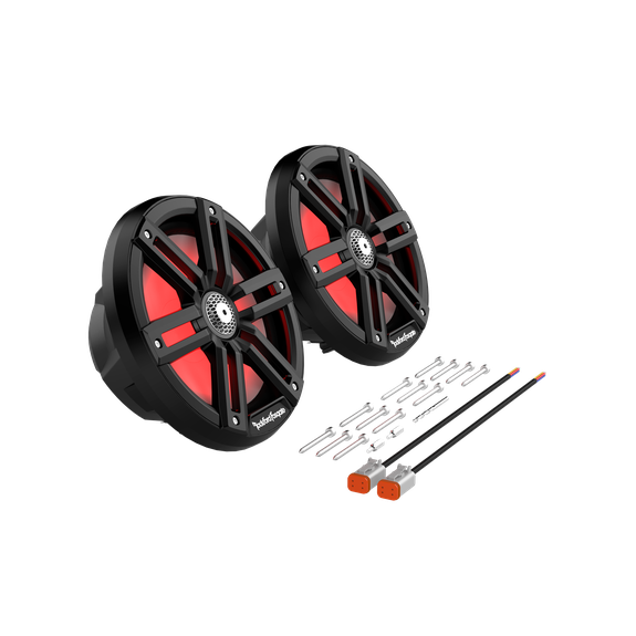 M2 8” Color Optix™ Marine 2-Way Horn Speakers (pr) - Black
