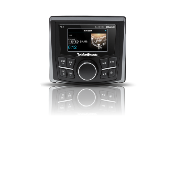PMX-2 – Punch Marine Compact AM/FM/WB Digital Media Receiver 2.7″ Display Source Unit Radio