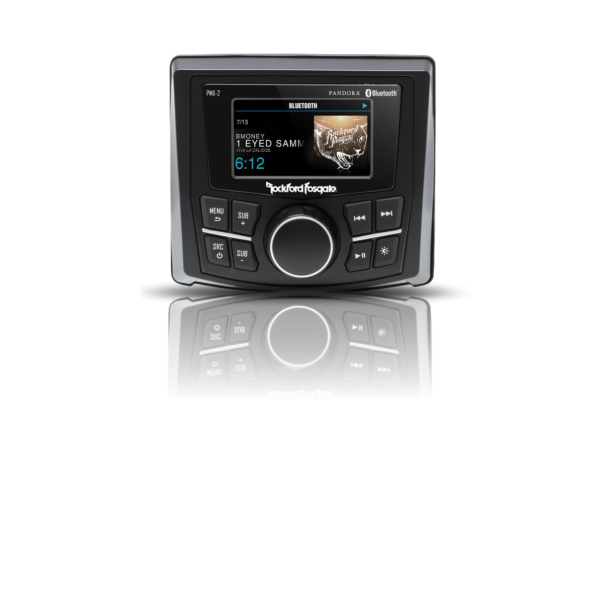 PMX-2 - Punch Marine Compact AM/FM/WB Digital Media Receiver 2.7" Display Source Unit Radio - Image 5